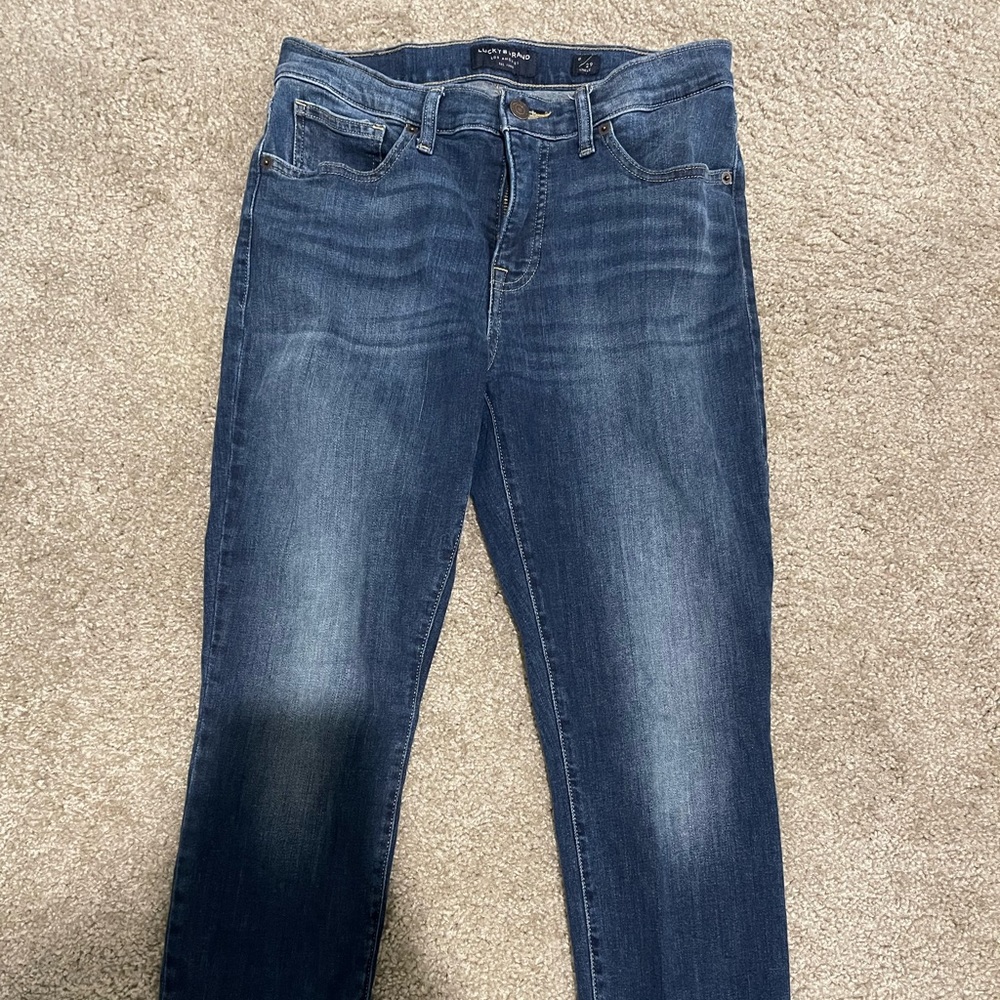 Lucky brand high waisted ankle jeans